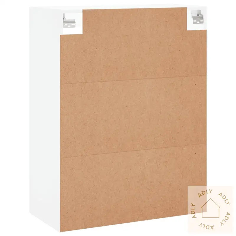 Veggskap 2 Stk Hvit Konstruert Tre