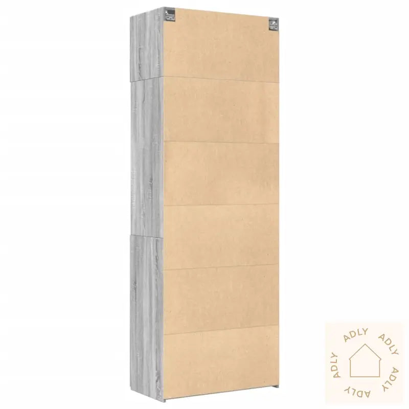 Oppbevaringsskap Grå Sonoma 80X42,5X225 Cm Konstruert Tre