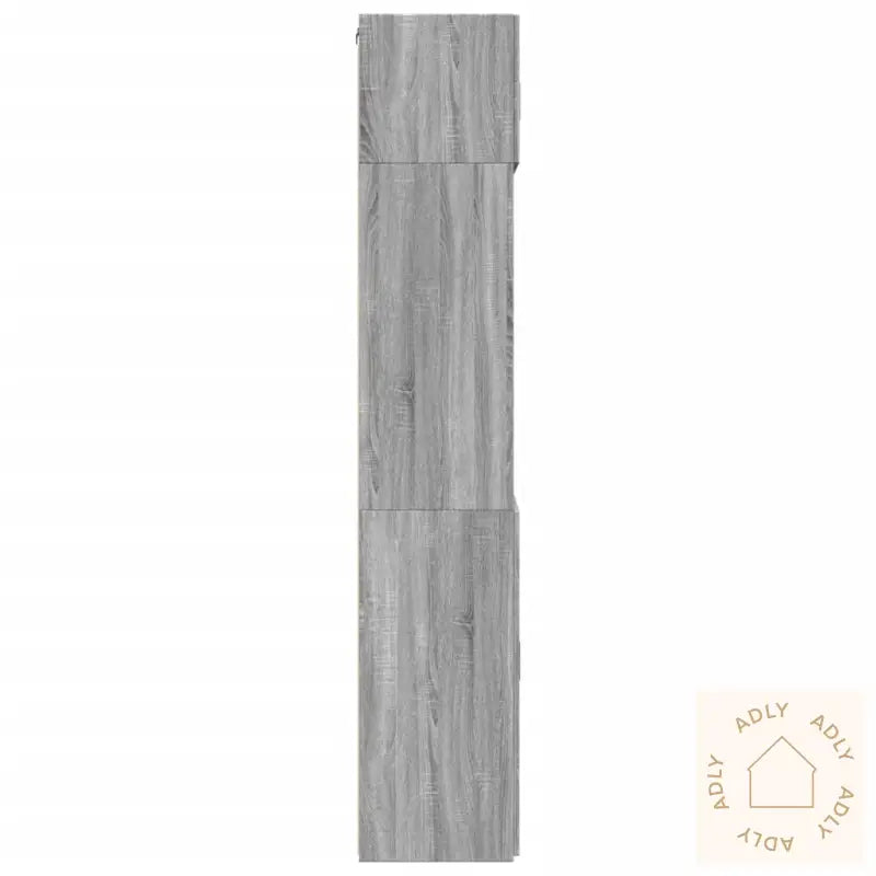 Oppbevaringsskap Grå Sonoma 80X42,5X225 Cm Konstruert Tre
