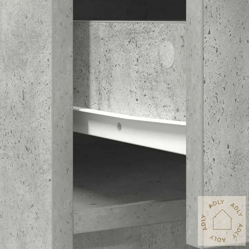 Skjenk Med Skuffer Og Dører Betonggrå 70,5X34X74,5 Cm