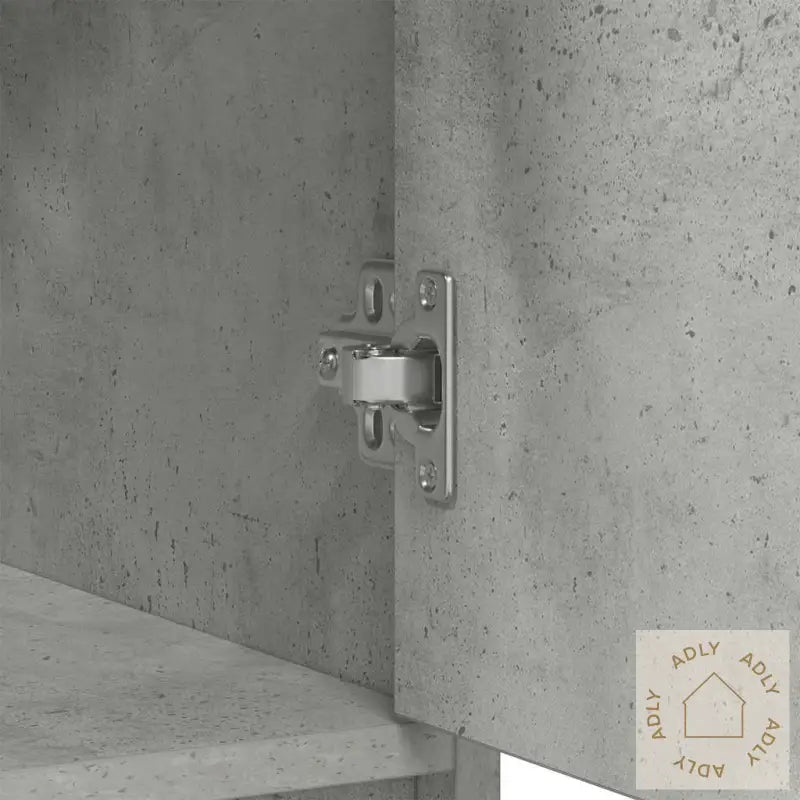 Skjenk Med Skuffer Og Dører Betonggrå 70,5X34X74,5 Cm