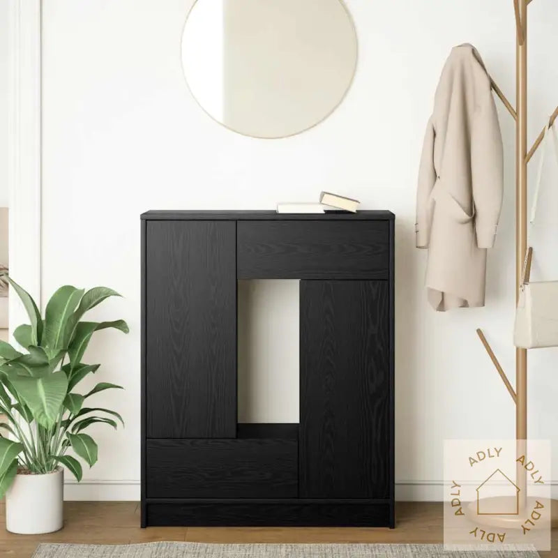 Skjenk Med Skuffer Og Dører Brun Eik 73X31X90 Cm