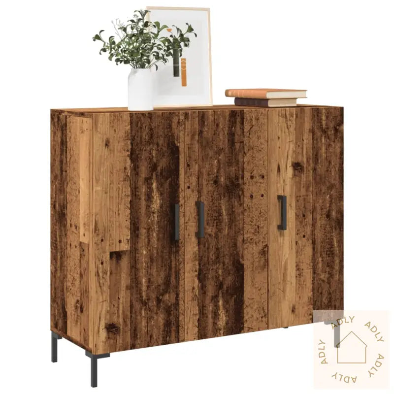 Skjenk Gammelt Tre 90X34X80 Cm Konstruert Tre