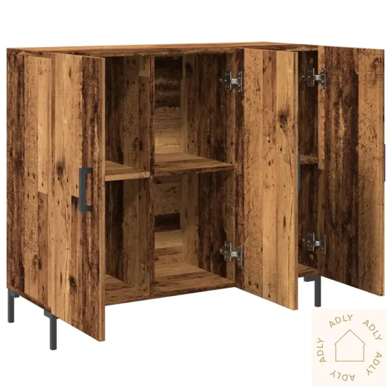 Skjenk Gammelt Tre 90X34X80 Cm Konstruert Tre