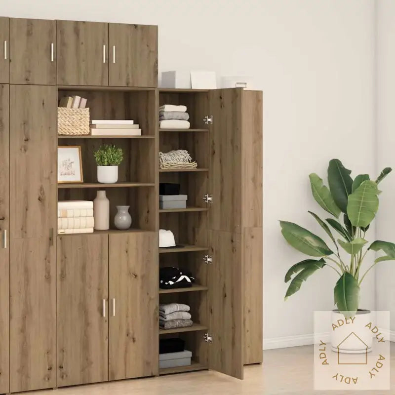 Skap Artisan Eik 40X42.5X185 Cm Konstruert Tre