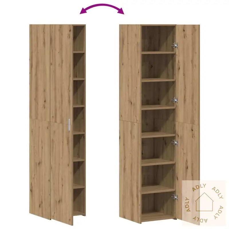 Skap Artisan Eik 40X42.5X185 Cm Konstruert Tre