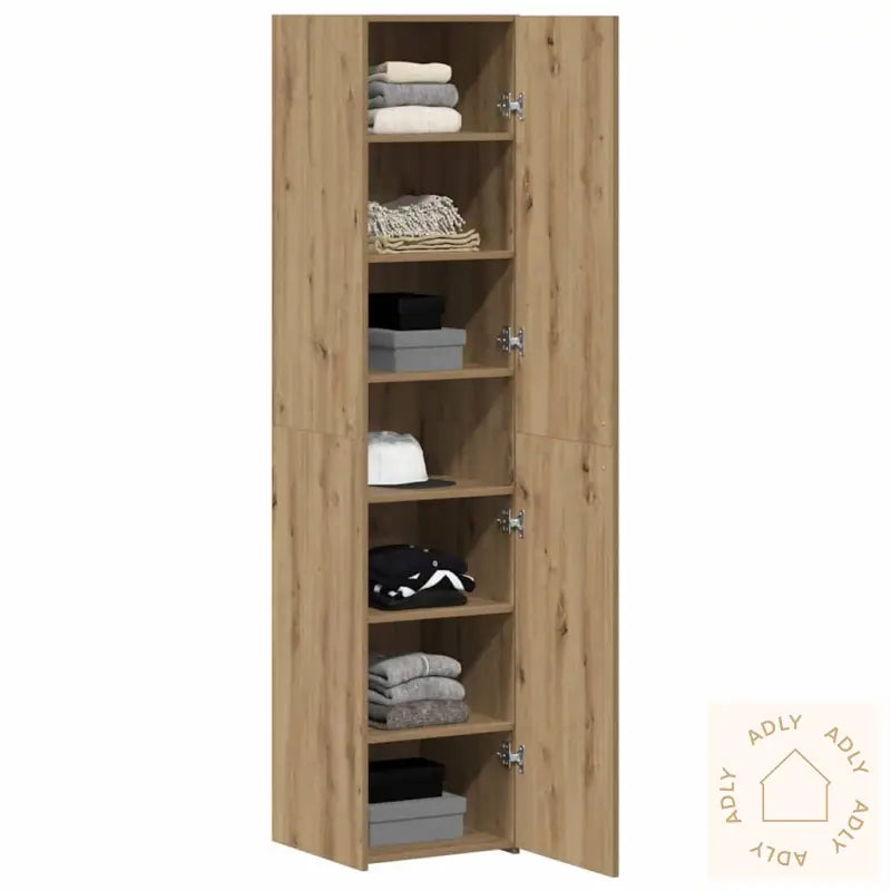 Skap Artisan Eik 40X42.5X185 Cm Konstruert Tre