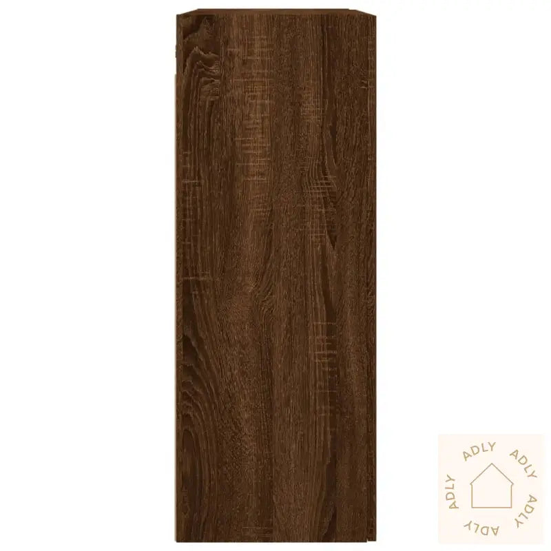 Veggskap 2 Stk Brun Eik 69,5X34X90 Cm