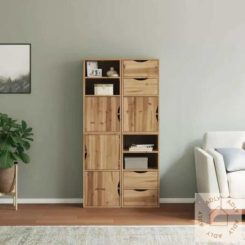 Sideskap 4 Stk Odda 40X24X79 Cm Heltre Furu