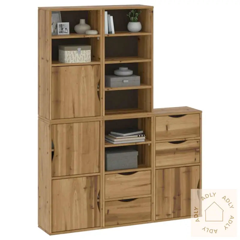 Sideskap 5 Stk Odda 40X24X79 Cm Heltre Furu