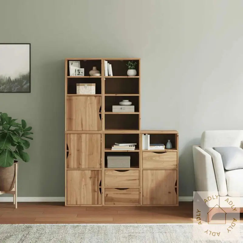 Sideskap 5 Stk Odda 40X24X79 Cm Heltre Furu