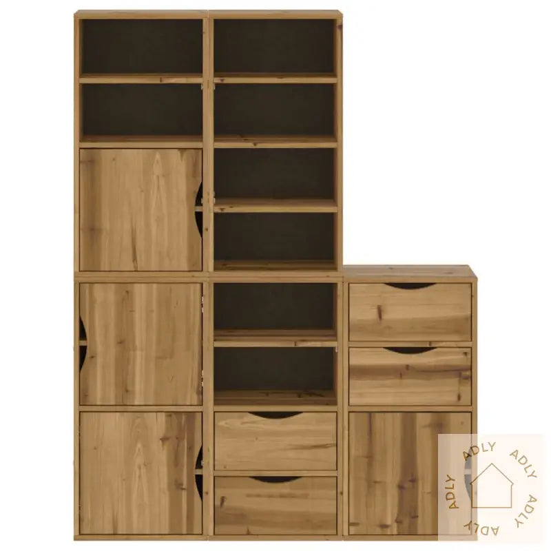 Sideskap 5 Stk Odda 40X24X79 Cm Heltre Furu