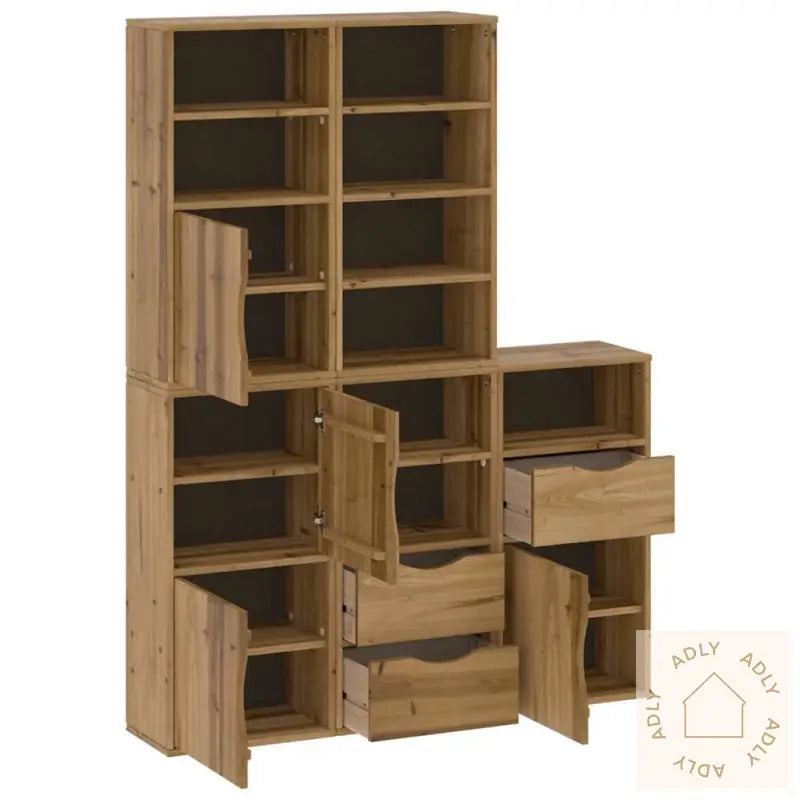 Sideskap 5 Stk Odda 40X24X79 Cm Heltre Furu