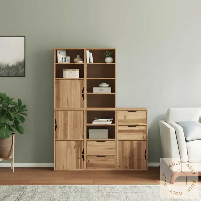 Sideskap 5 Stk Odda 40X24X79 Cm Heltre Furu