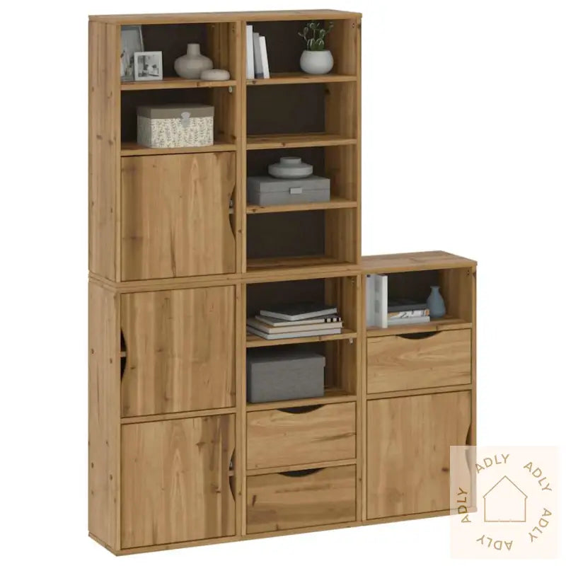 Sideskap 5 Stk Odda 40X24X79 Cm Heltre Furu