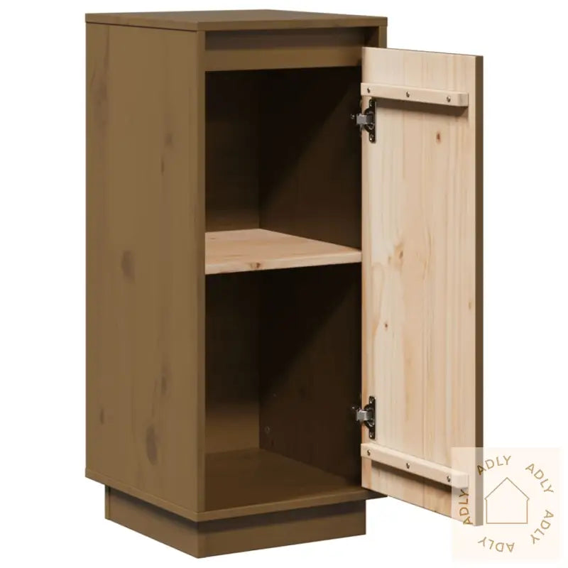 Skjenker 2 Stk Honningbrun 31,5X34X75 Cm Heltre Furu