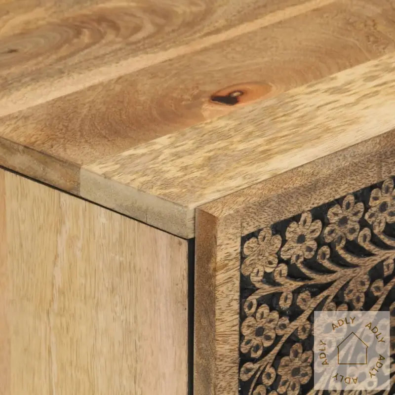 Sideskap 2 Stk 60X33X75 Cm Heltre Mango