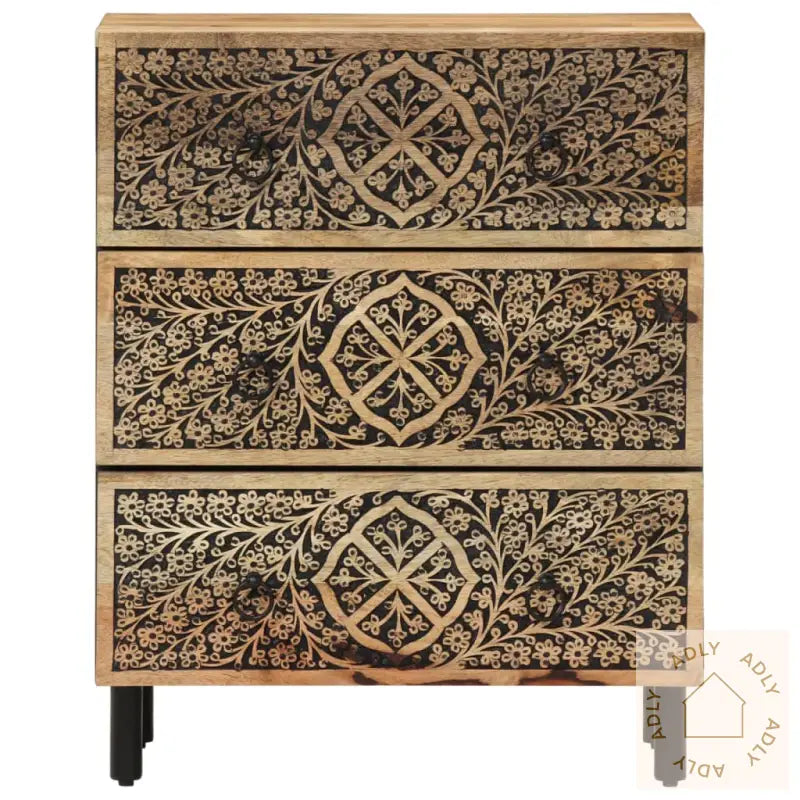 Sideskap 2 Stk 60X33X75 Cm Heltre Mango