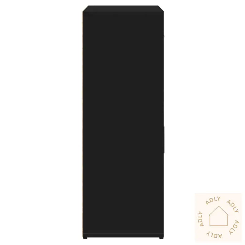 Skjenker 2 Svart 60X30X84 Cm Konstruert Tre
