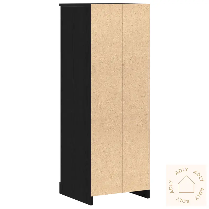 Høyskap Svart Eik 36X35.5X103.5 Cm Ingeniørtre