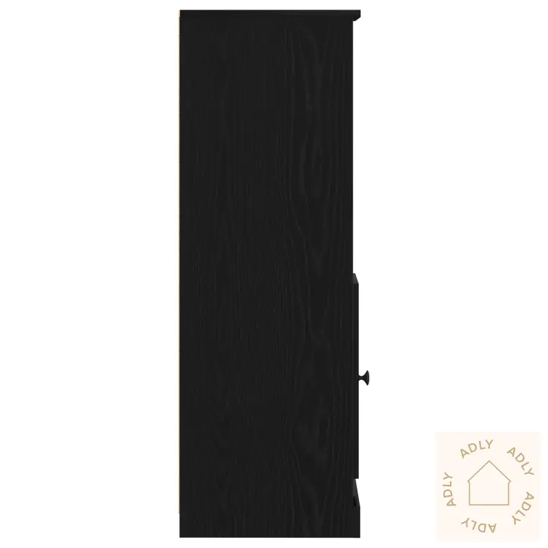 Høyskap Svart Eik 36X35.5X103.5 Cm Ingeniørtre