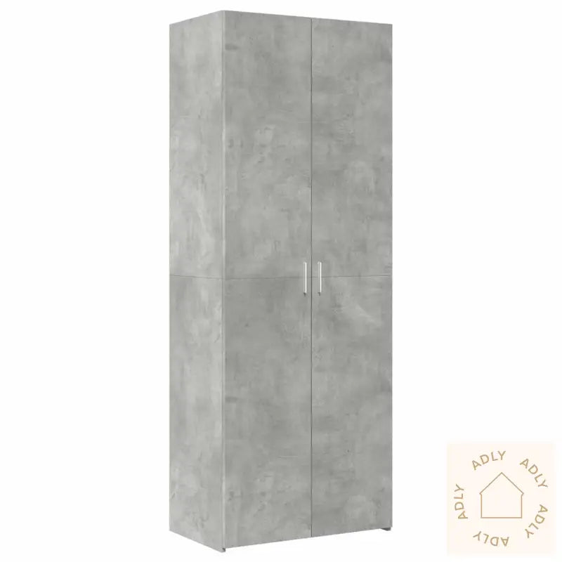 Oppbevaringsskap Betonggrå 70X42,5X225 Cm Konstruert Tre