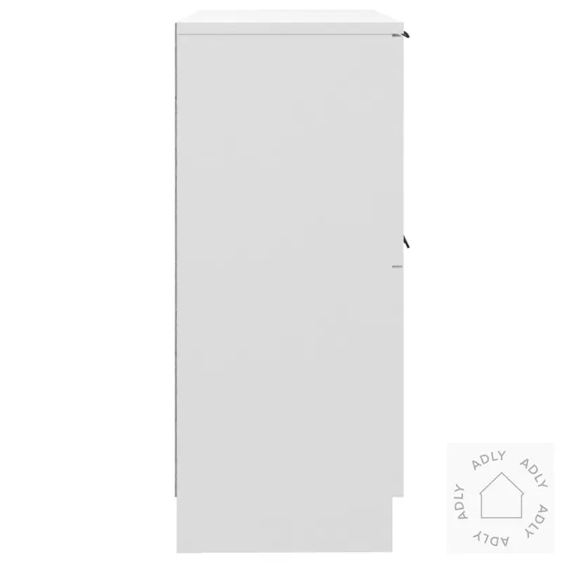 Skjenker 2 Stk Hvit 30X30X70 Cm Konstruert Tre