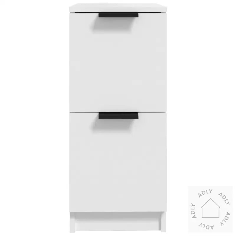 Skjenker 2 Stk Hvit 30X30X70 Cm Konstruert Tre