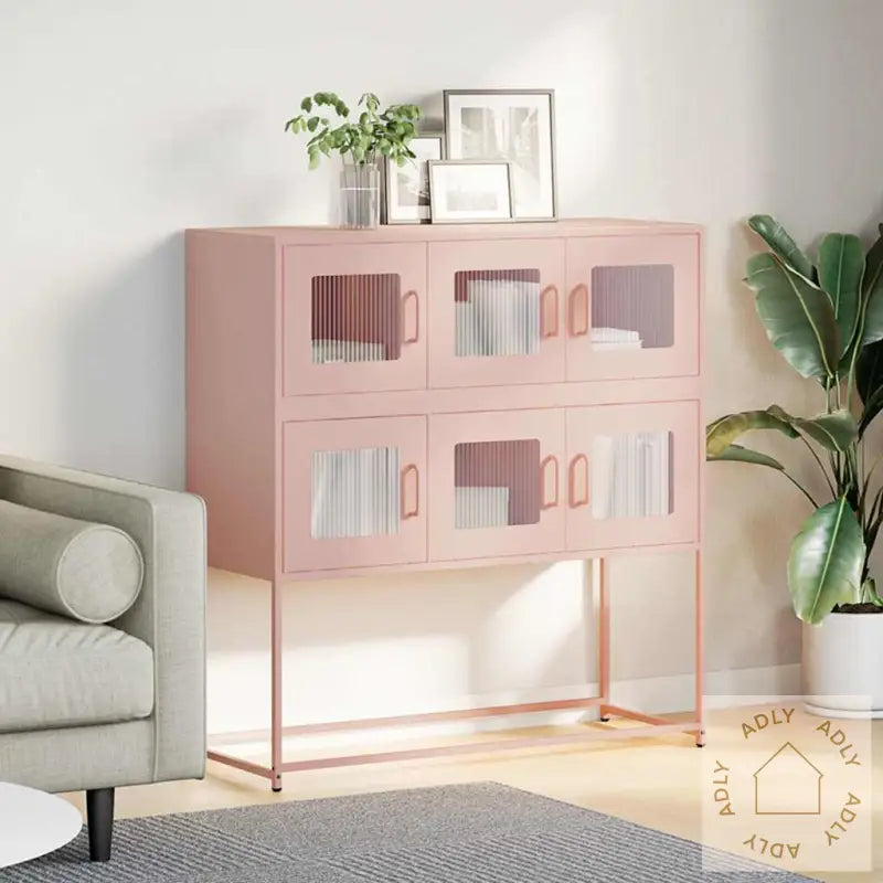 Skjenk Rosa 100,5X39X107 Cm Kaldvalset Stål