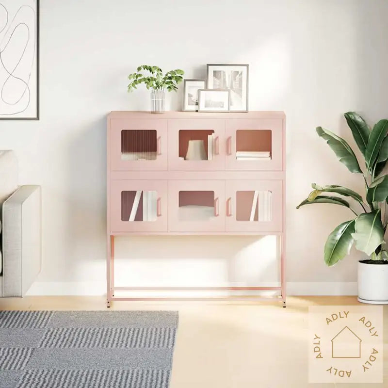 Skjenk Rosa 100,5X39X107 Cm Kaldvalset Stål