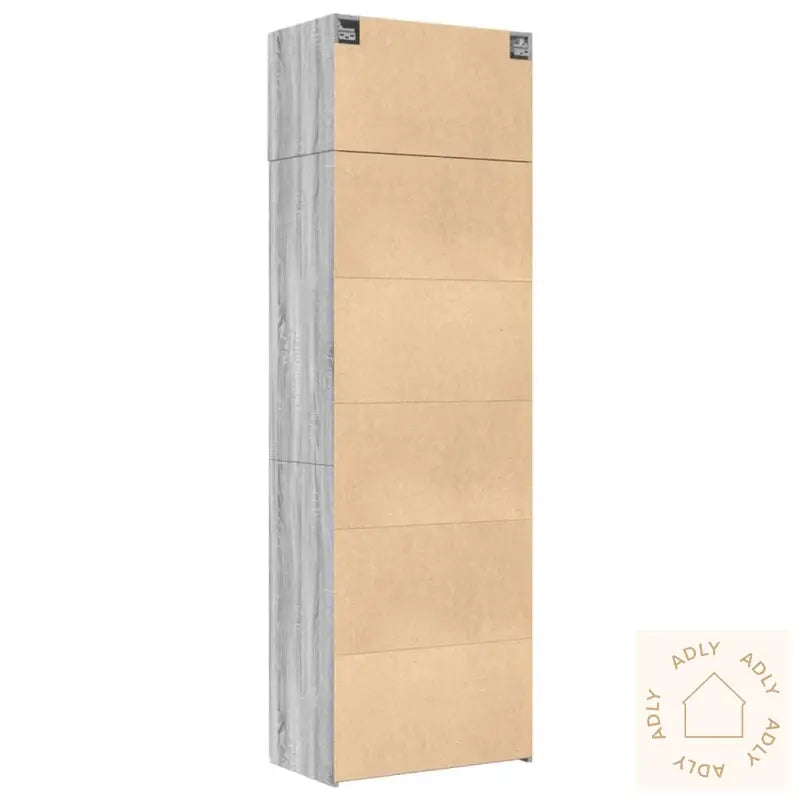 Oppbevaringsskap Grå Sonoma 70X42,5X225 Cm Konstruert Tre