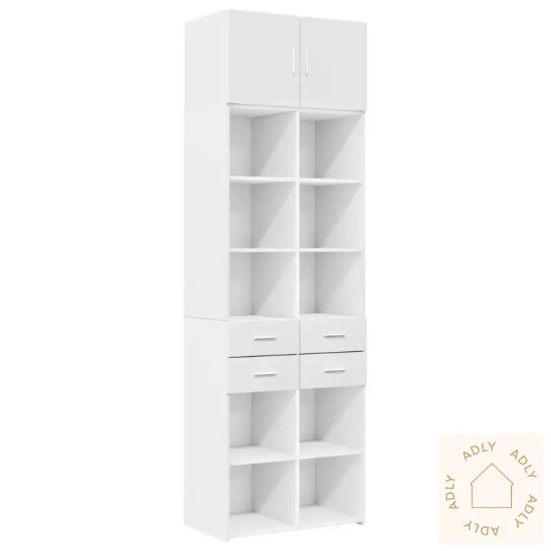 Oppbevaringsskap Hvit 70X42,5X225 Cm Konstruert Tre