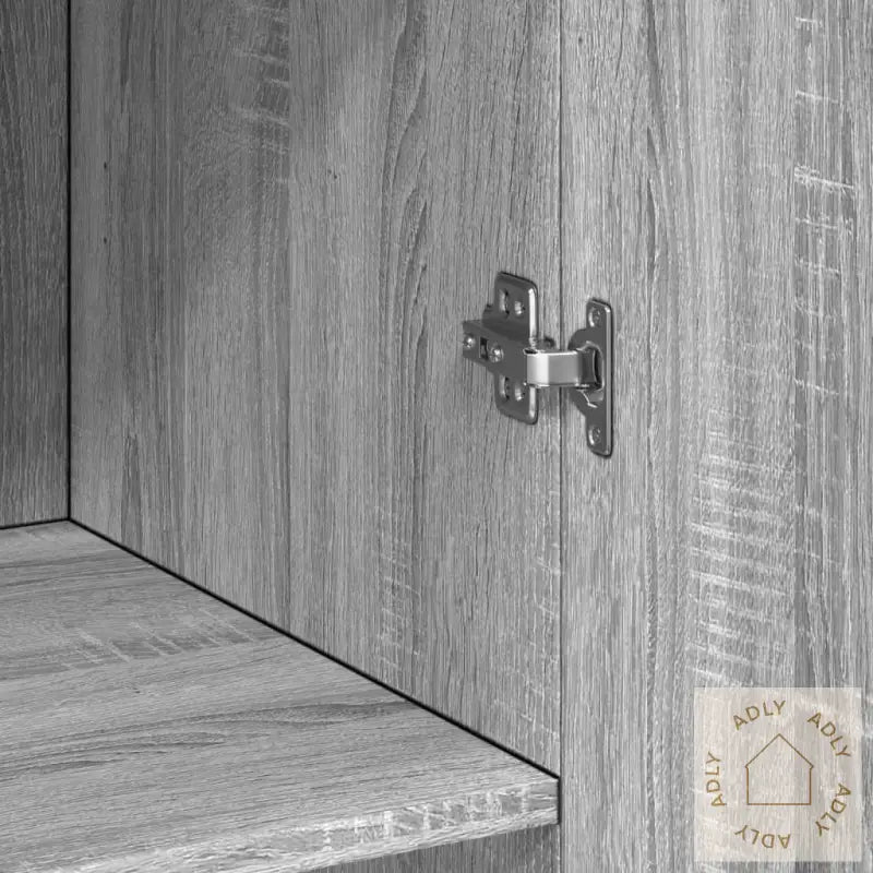 Oppbevaringsskap Grå Sonoma 70X42,5X225 Cm Konstruert Tre