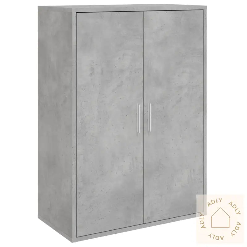 Skjenker 2 Stk Betonggrå 60X31X84 Cm Konstruert Tre