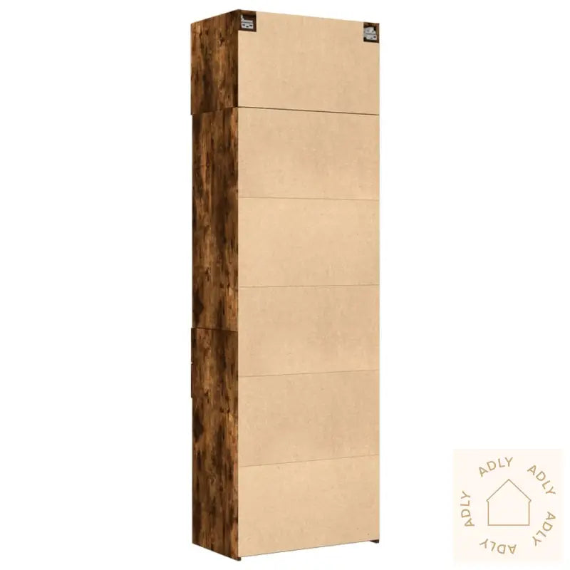 Oppbevaringsskap Røkt Eik 70X42,5X225 Cm Konstruert Tre