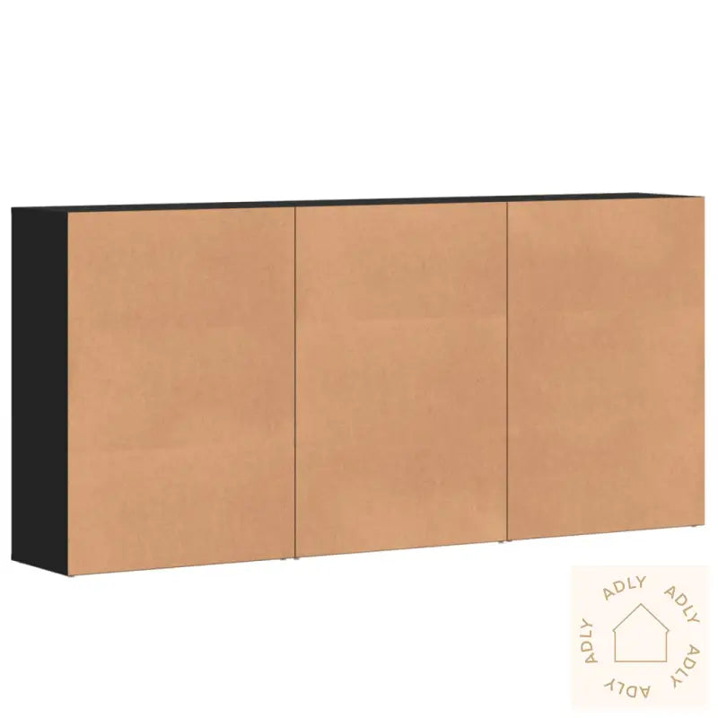 Skjenker 3 Stk Svart 60X31X84 Cm Konstruert Tre