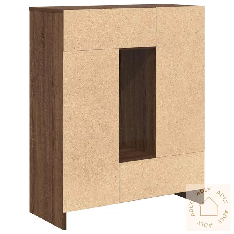 Skjenk Med Skuffer Og Dører Brun Eik 73X31X90 Cm