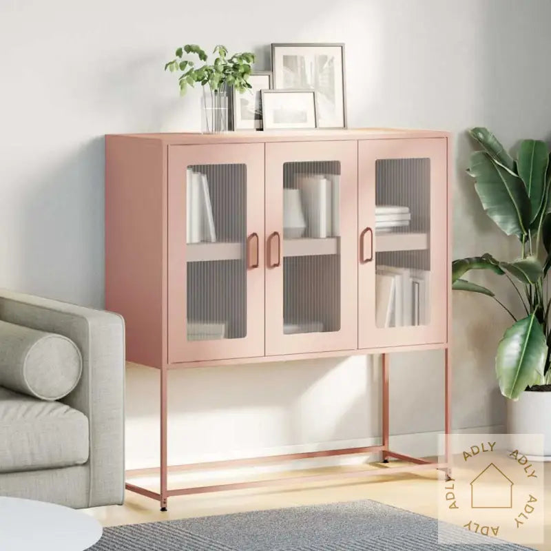 Skjenk Rosa 100,5X39X107 Cm Kaldvalset Stål