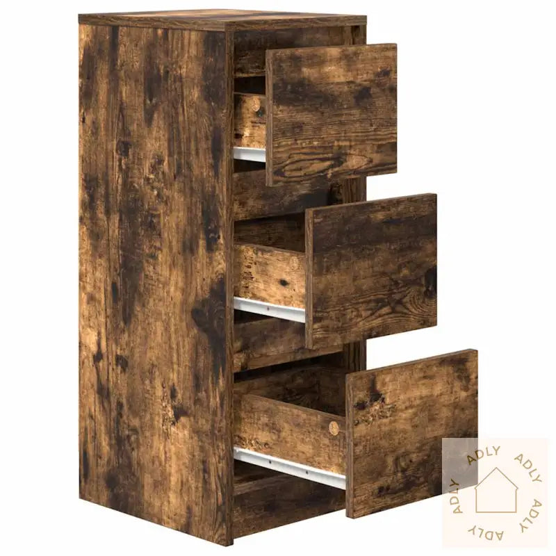 Skjenk Røkt Eik 29,5X34X76 Cm Konstruert Tre