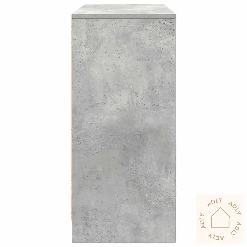 Skjenk Betonggrå 85X34X76 Cm Konstruert Tre