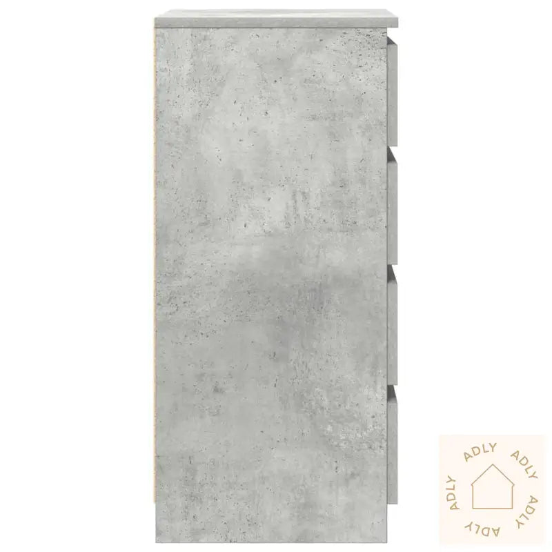 Skjenk Betonggrå 37,5X35X76 Cm Konstruert Tre