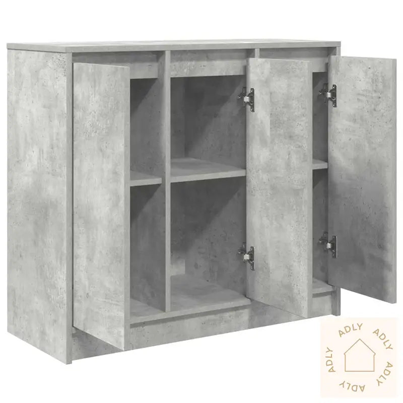 Skjenk Betonggrå 85X34X76 Cm Konstruert Tre