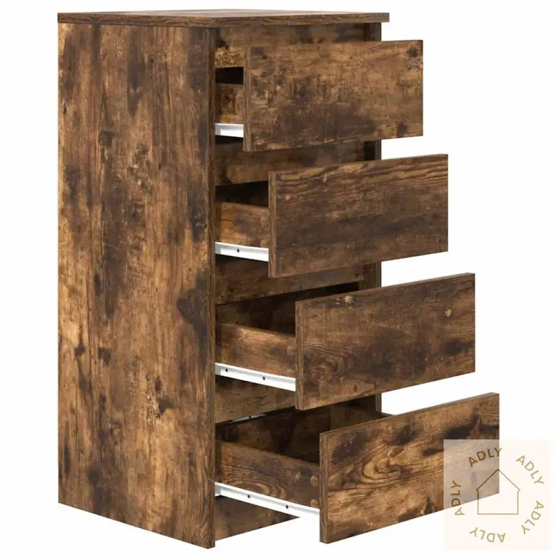 Skjenk Røkt Eik 37,5X35X76 Cm Konstruert Tre