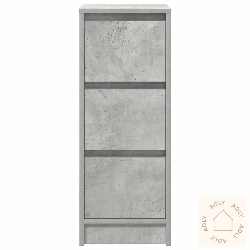 Skjenk Betonggrå 29,5X34X76 Cm Konstruert Tre