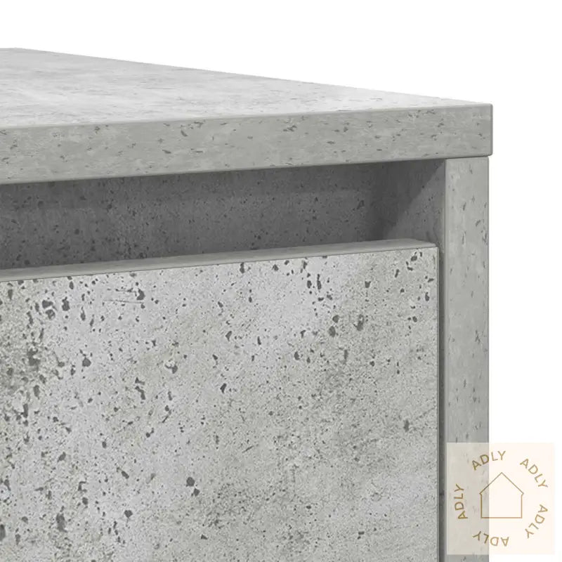 Skjenk Betonggrå 29,5X34X76 Cm Konstruert Tre