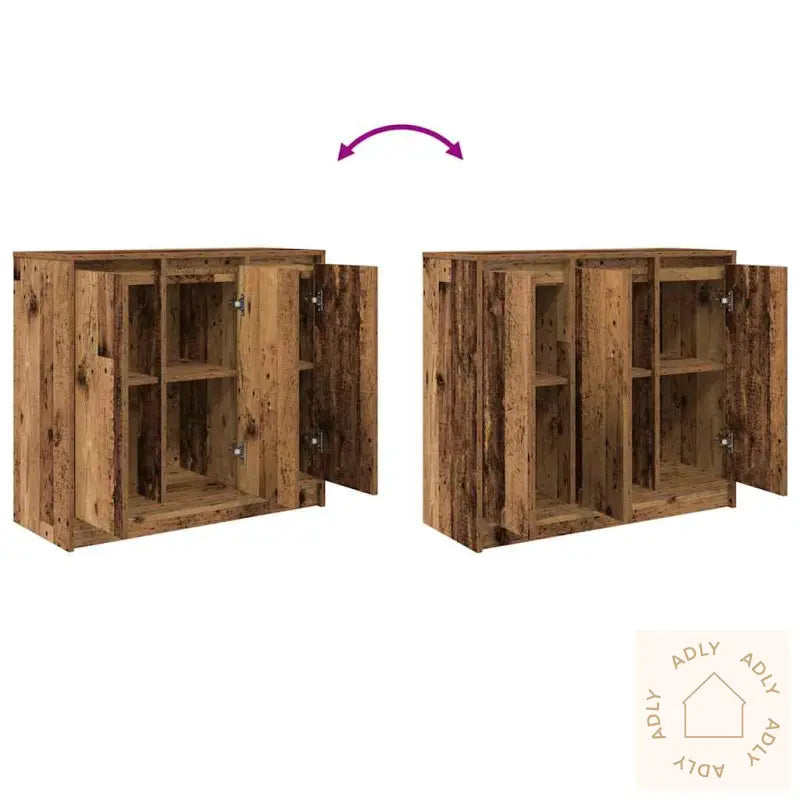 Skjenk Gammelt Tre 85X34X76 Cm Konstruert Tre