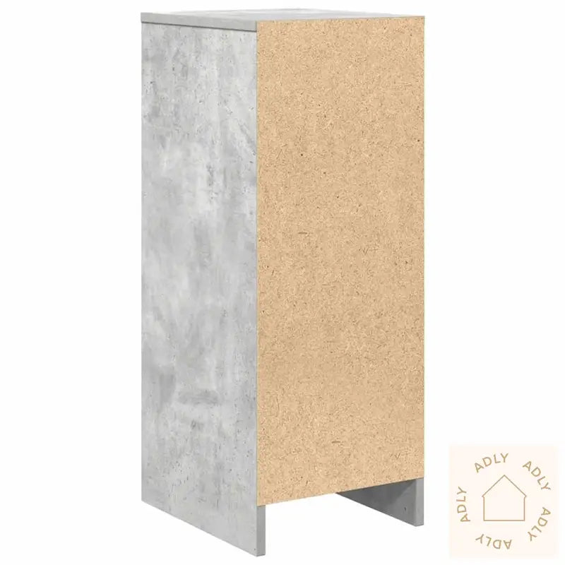 Skjenk Betonggrå 29,5X34X76 Cm Konstruert Tre