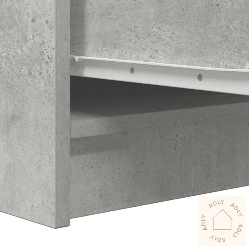 Skjenk Betonggrå 29,5X34X76 Cm Konstruert Tre
