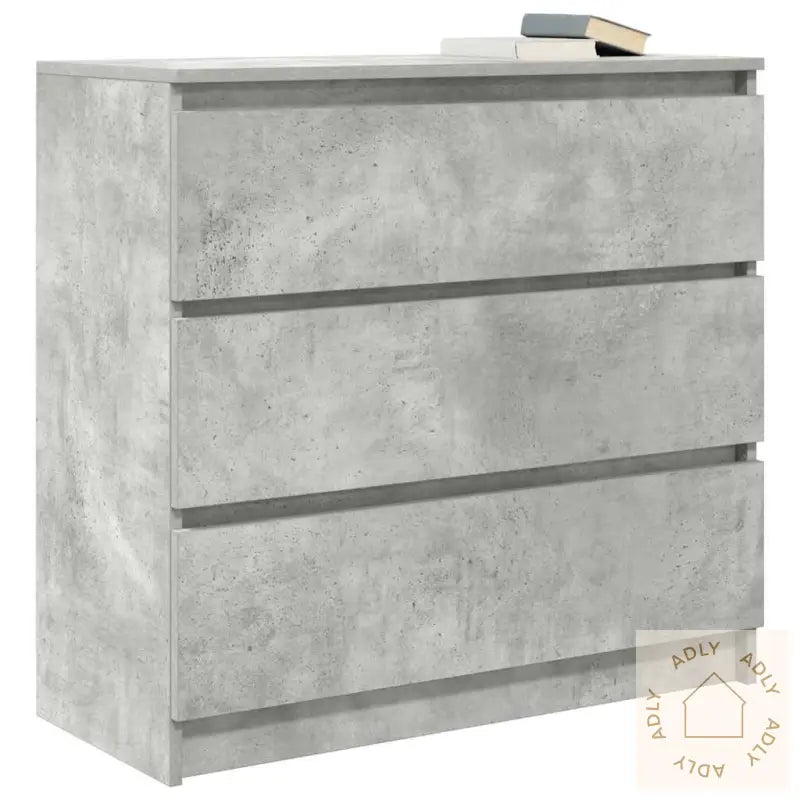 Skjenk Betonggrå 80X35X76 Cm Konstruert Tre