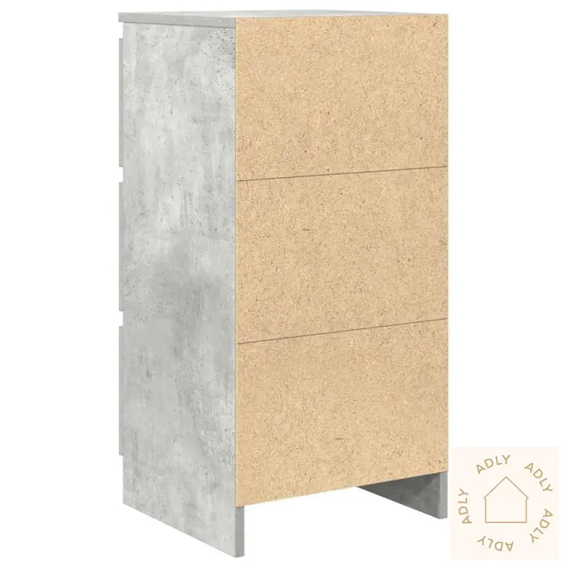 Skjenk Betonggrå 37,5X35X76 Cm Konstruert Tre